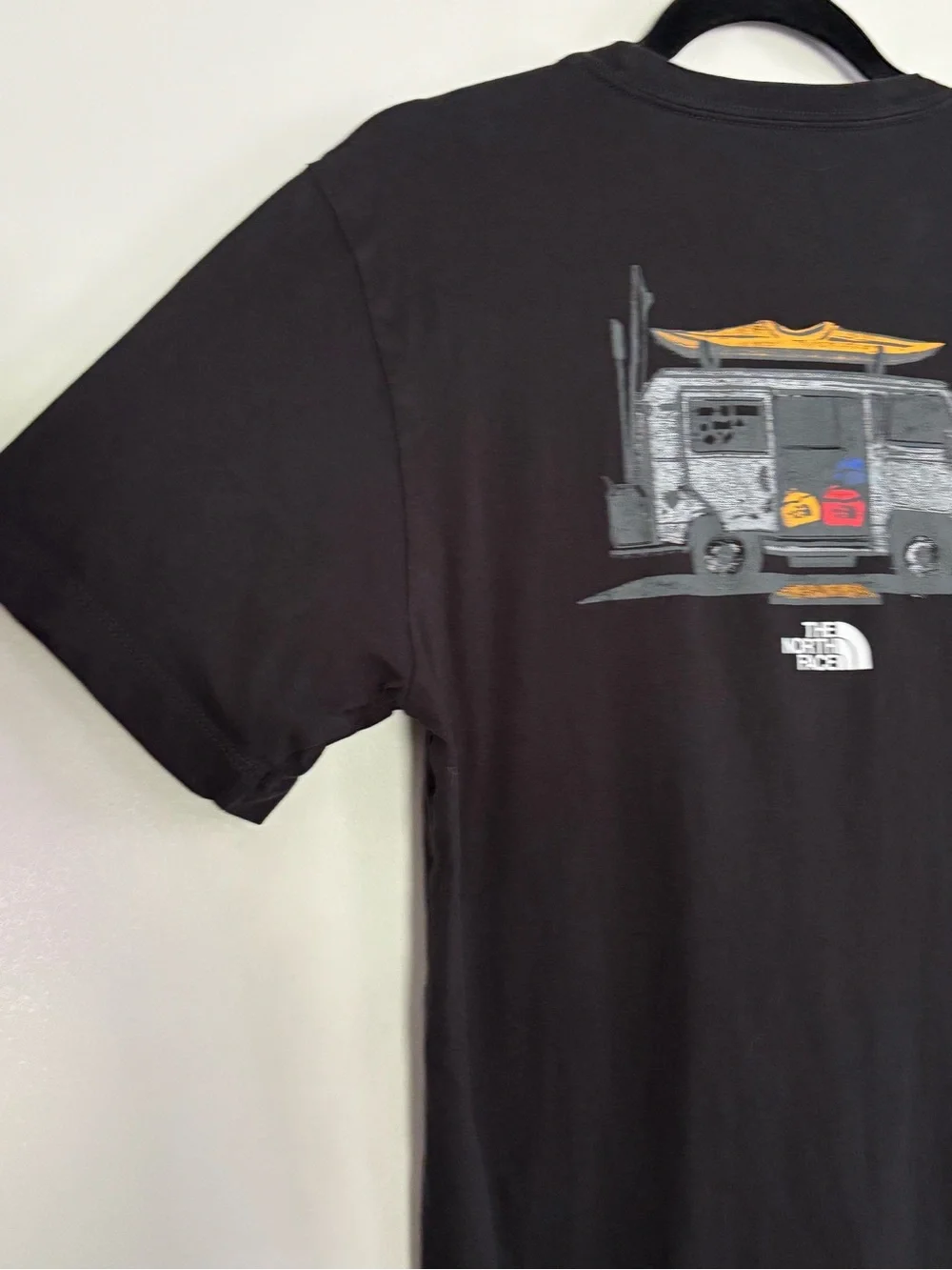 North Face Men’s Black Crewneck T Shirt Size Small Outdoor Kayak